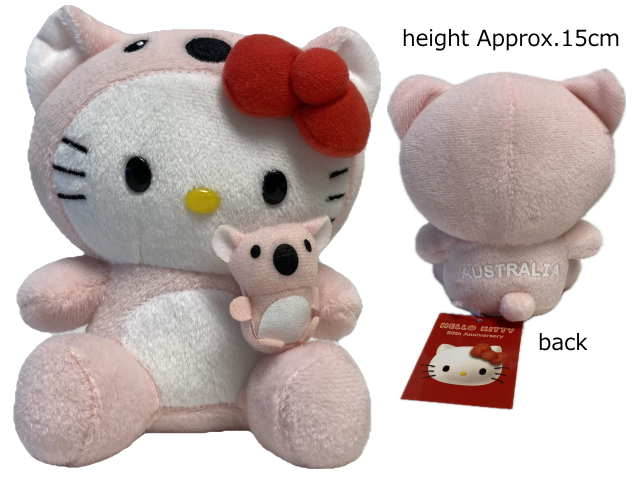 (image for) HELLO KITTY SOFT TOY 6 INCH KOALA PINK