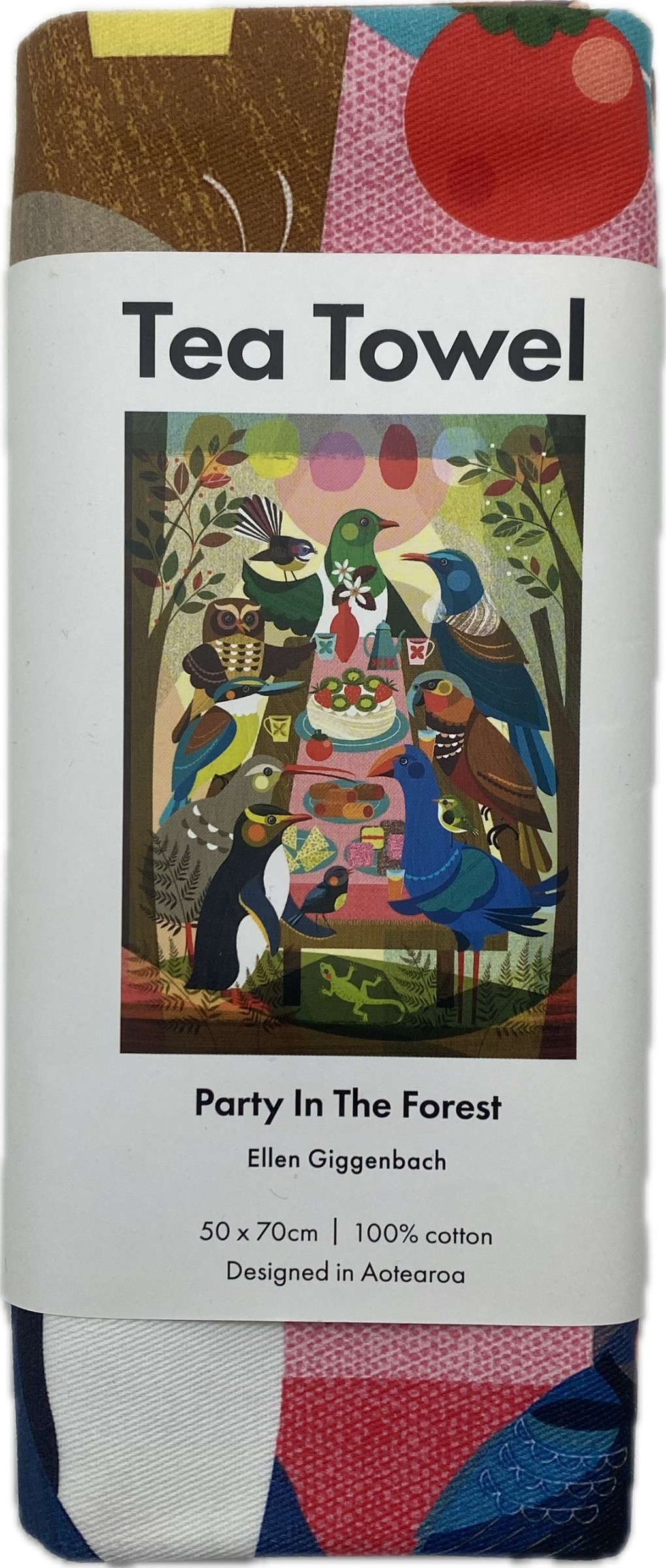 (image for) TEA TOWEL PARTY IN THE FOREST, Size:500*700