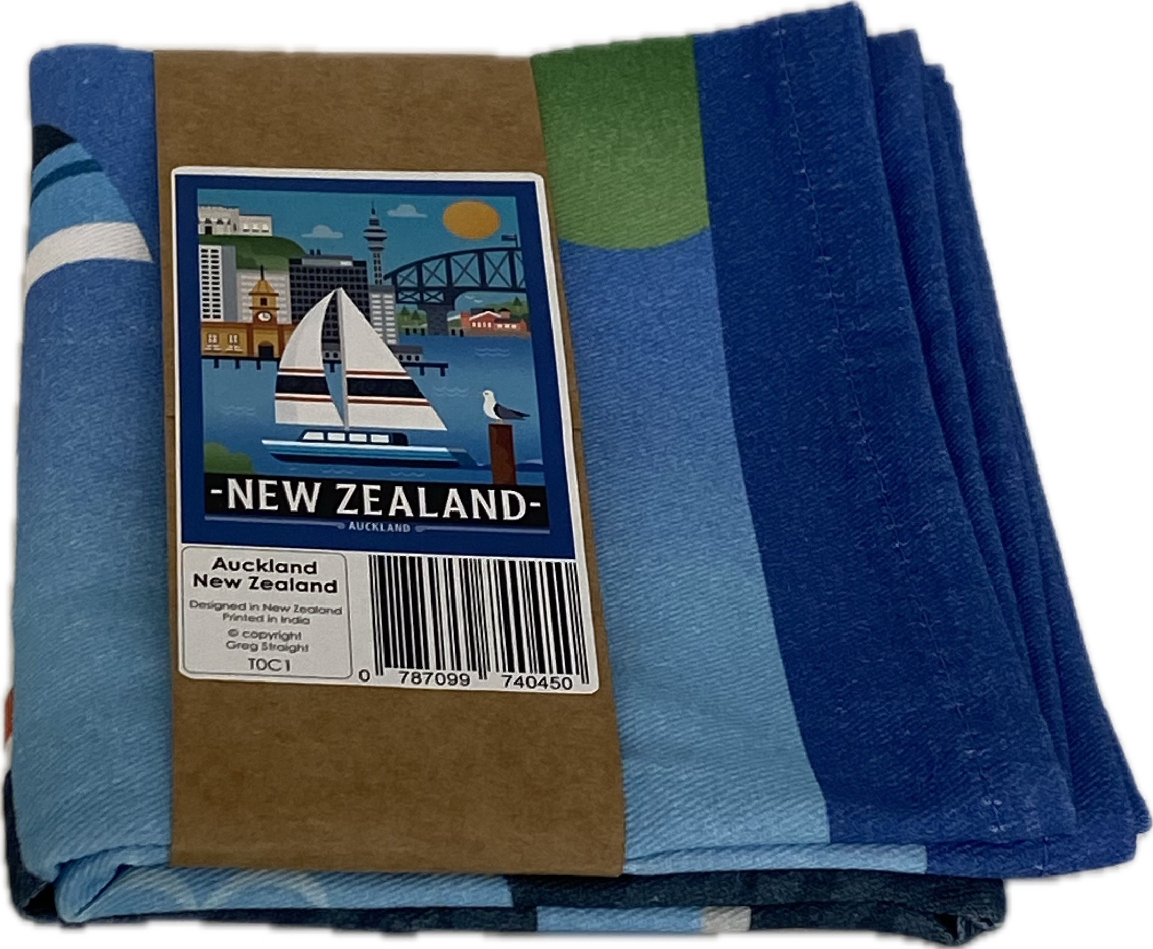 (image for) Teatowel Art AucklAndYacht