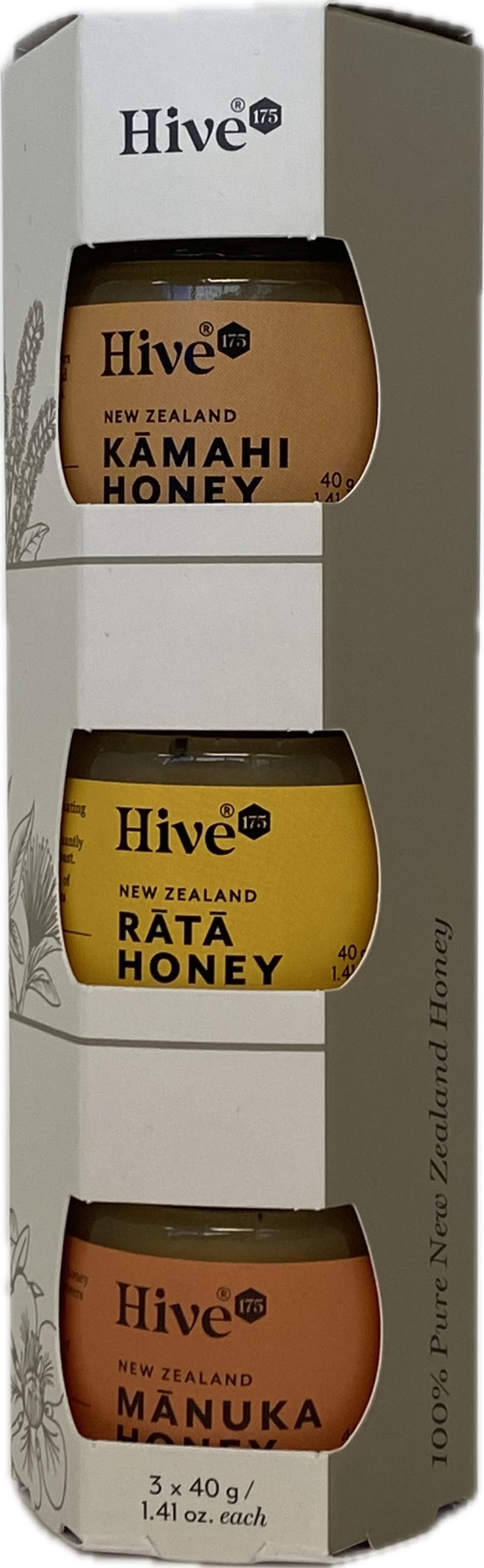 (image for) HIVE175 Honey 3 Pack Kamahi Rata Manuka, Size:40G * 3
