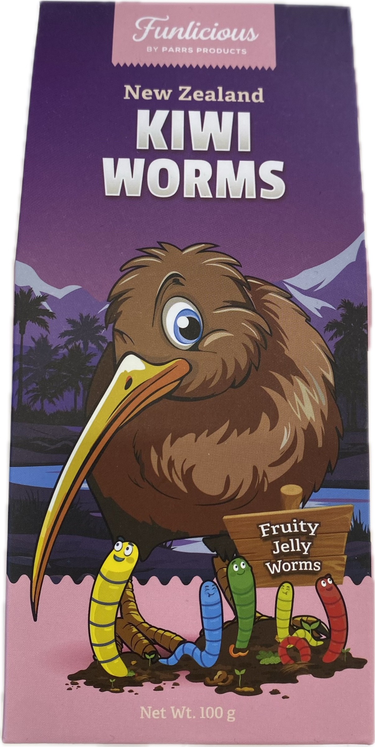 (image for) フルーツゼリー Kiwi Worms, サイズ:100G
