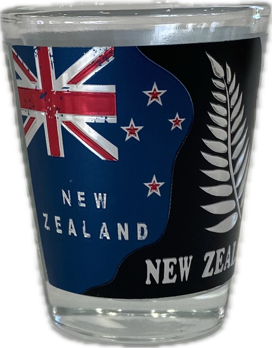 (image for) ショットグラス NZ国旗 /シダ/NZアイコン