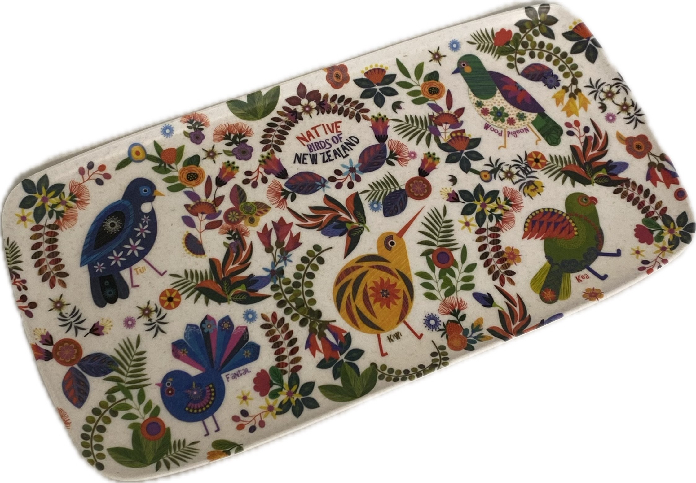 (image for) Retro Birds Tray , Size:BAMBOO