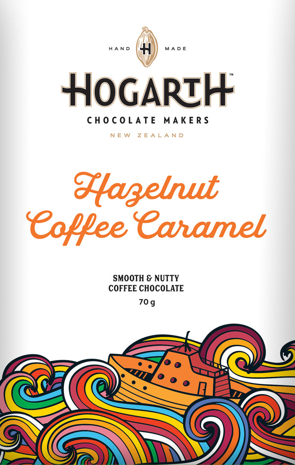 (image for) Hogarth Chocolate - ヘーゼルナッツ・コーヒー・キャラメル 70g