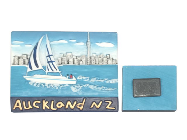 Rectangle, AUCKLAND YACHT NZ style Resin Magnet