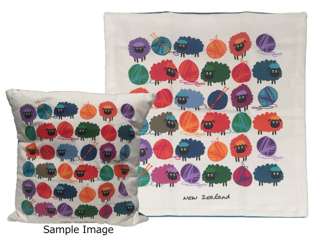 CUSHION COVER - WOOLLY BRIGHT