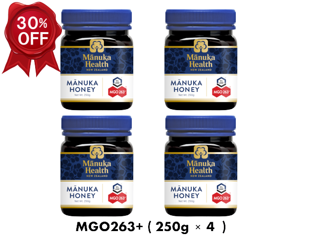 [LIMITED OFFER] HONEY MANUKA MGO263+ Set of 4 (250g x 4)