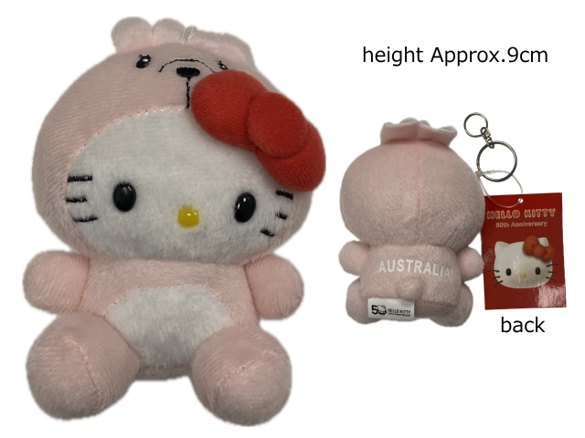 HELLO KITTY SOFT TOY KEYCHAIN 3.5INCH KANGAROO PINK HELLO KITTY SOFT TOY KEYCHAIN 3.5INCH KANGAROO PINK