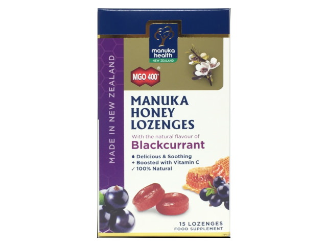Manuka Honey & Blackcurrant Lozenges 15s