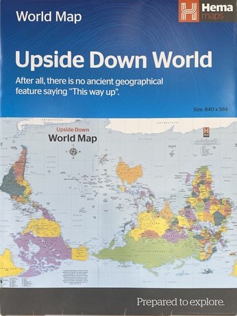 Upside Down World Map Upside Down World Map