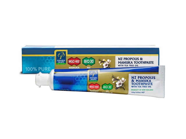 Propolis & Manuka Honey Toothpaste with Tea Tree Oil (100g) Propolis & Manuka Honey Toothpaste with Tea Tree Oil (100g)