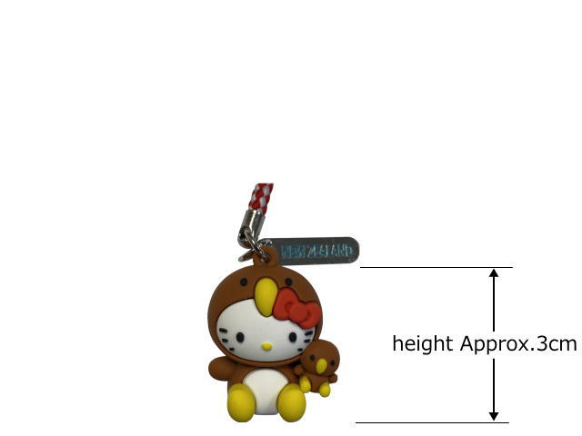 HELLO KITTY KEYRING CHARM KIWI