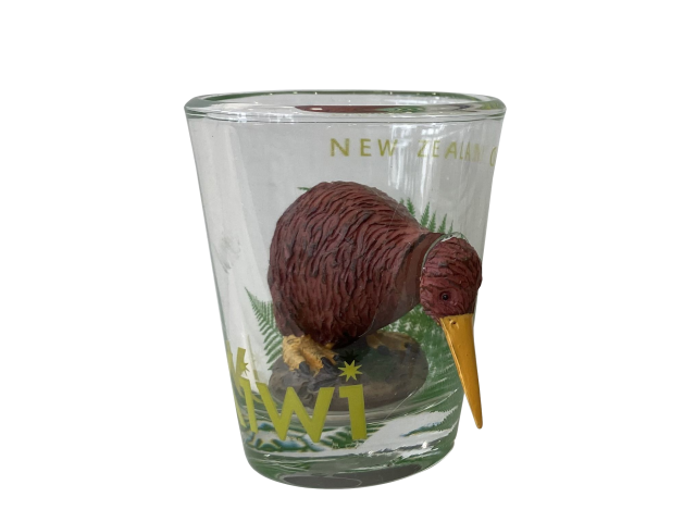 SHOT GLASS 3D KIWI INSIDE