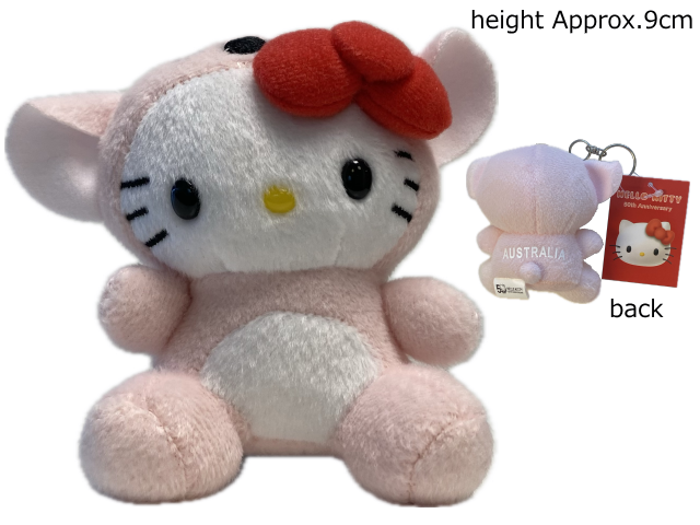 ハローキティー ぬいぐるみ キーリング 3.5インチ コアラ ピンク ハローキティー ぬいぐるみ キーリング 3.5インチ コアラ ピンク