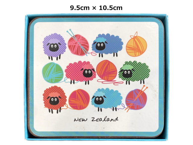 COASTERS SET OF 6 - WOOLLY BRIGHTS