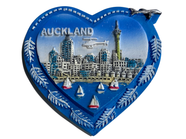 Heart, AUCKLAND YACHT NZ style Resin Magnet